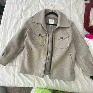 Grey zip up jacket